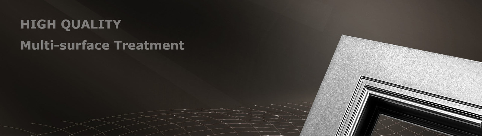 Clôture en verre en aluminium