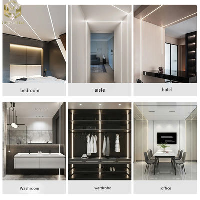 Concealed Aluminium Led Strip Profile 2m Andoized Color