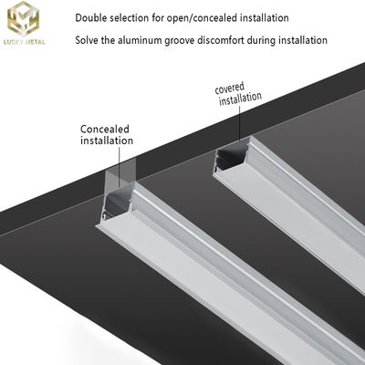 Concealed Aluminium Led Strip Profile 2m Andoized Color