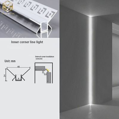 ODM Corner Plasterboard Led Profile Strip Aluminium