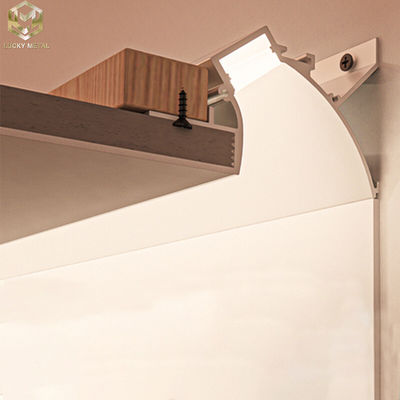 Embedded Corner Profile Light Aluminum Strip Light Channels for Drywall Lighting
