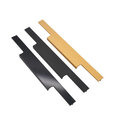 Custom Aluminium Cabinet Door Frame Edge Trim Profiles Bronze