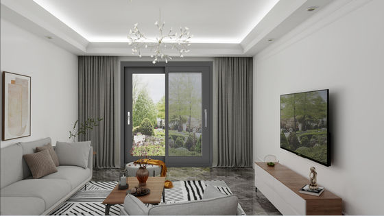 Hurricane Proof Aluminium Glass Sliding Doors 4 Tracks For Casement