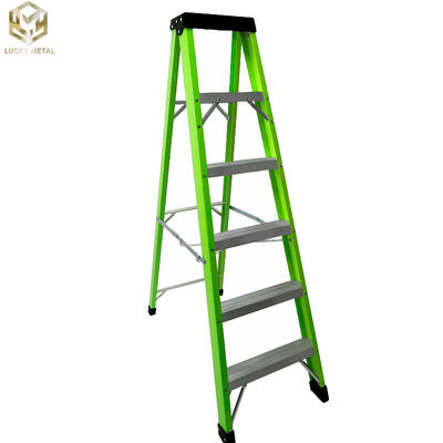 Herringbone FRP Aluminium Telescopic Ladder With Pulley Insulated