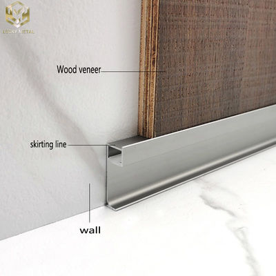 Interlocking Aluminum Skirting Board System With Anti-Slip Surface For High Humidity Areas