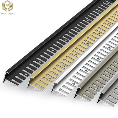 ODM 10mm Square Edge Tile Trim Panel Extrusions Stair Nosing