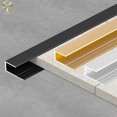 Extruded Aluminium U Profile 12mm Custom Shapes For Stair Wall