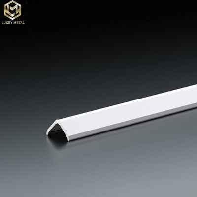 L Section Aluminium Edge Trim Profiles Right Angle For External Corner 10MM
