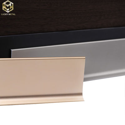 ODM Aluminium Wall Skirting Extrusion Profile T3~T8 Temper
