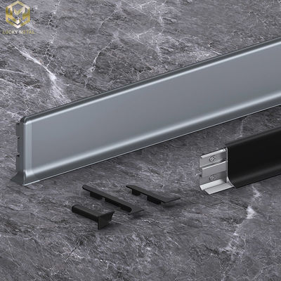 Customized Metal Aluminium Skirting Profile Anodised Finish