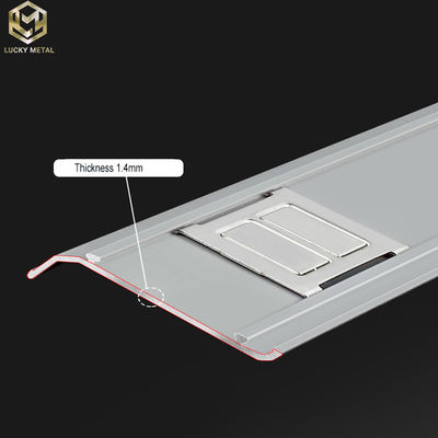 Extrusion Recessed Aluminium Skirting Profile Baseboards Electroplating Finish