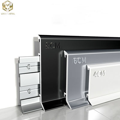 Extrusion Architectural Skirting Boards Aluminium Profile OEM