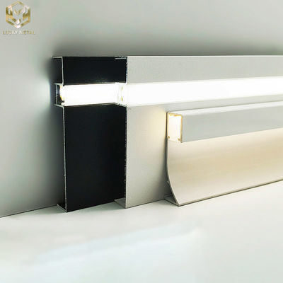 Cove Aluminium Floor Skirting Powder Coating OEM