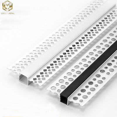 Extruded Plasterboard Aluminium Led Strip Profile For Modern Lighting 16mm