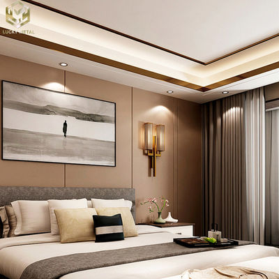 Extruded Plasterboard Aluminium Led Strip Profile For Modern Lighting 16mm