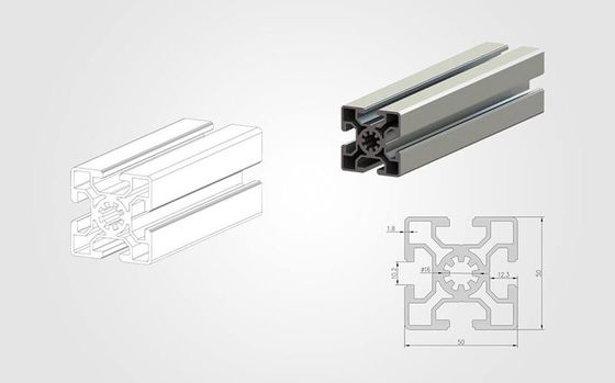 Industrial Extruded Aluminum T Slot Profile Frame 50 Series 80 20