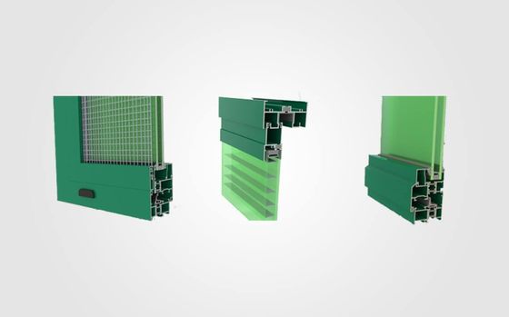Thermal Break Window Aluminum Profile Extrusions ROHS Certificated