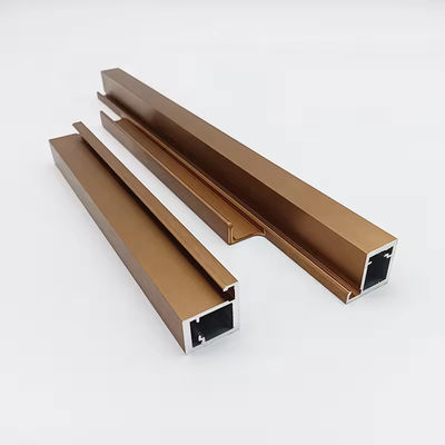 6000 Series Aluminium Profile Handle for Cabinet Door Frame with Customized Length and Powder Coating