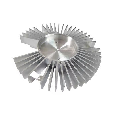 Custom Machined CNC Aluminium Parts Sandblasting For Heat Sink