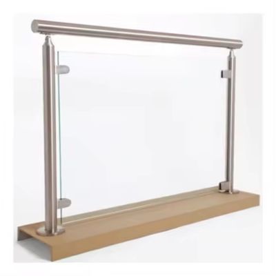 Exterior Framed Aluminum Glass Fence Balustrade Railing OEM