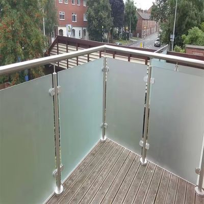 Exterior Framed Aluminum Glass Fence Balustrade Railing OEM