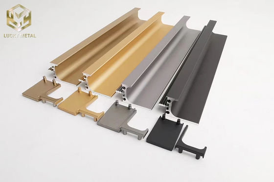 Aluminium Alloy Slotless G-Handle Invisible Pulls Cabinet And Wardrobe Kitchen Furniture Handles For Drawers