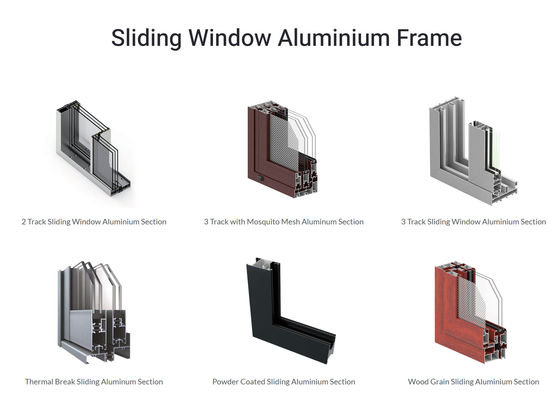 Convenience And Modern Design Aluminium Sliding Window Profile