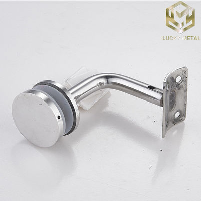 Office Glass Stair Railing Connector Glass Bracket Fitting Rose Gold Matte Black Stair Handrail Bracket
