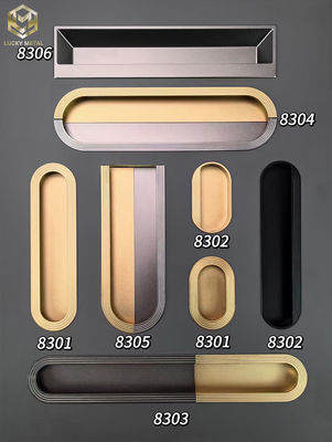 ​Slim 128mm Aluminium Handles Heat-Resistant For Kitchen Cabinetry