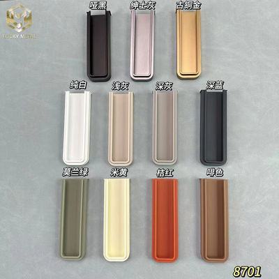 Flush Recessed Sliding Door Handle Furniture Luxury Cabinet Pull Minimalist Embedded Handle