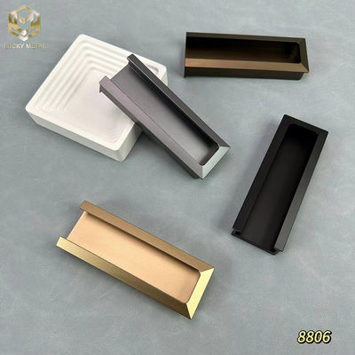 Modern Corrosion-Resistant Hidden Handles For Aluminum Cabinets
