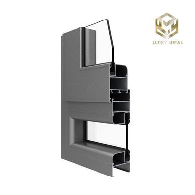 Anti-Corrosion Anodized Aluminium Door Frame Profile With Reinforced Edges