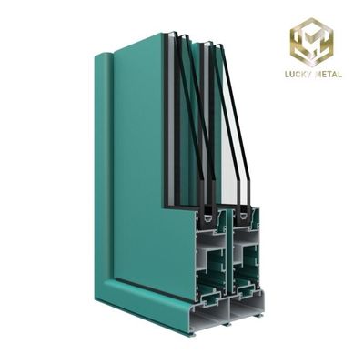 High-Strength 6061-T6 Aluminium Door Frame Profile With IP55 Waterproof Rating