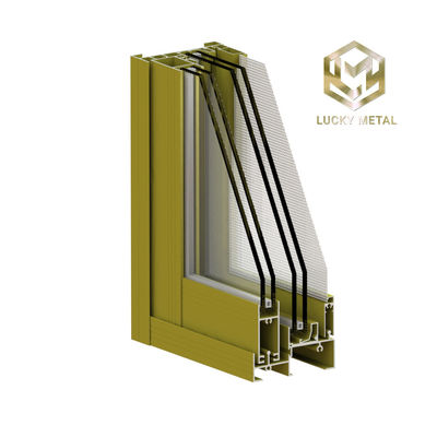 Powder-Coated Aluminium Door Frame Profile For Moisture Resistant Construction