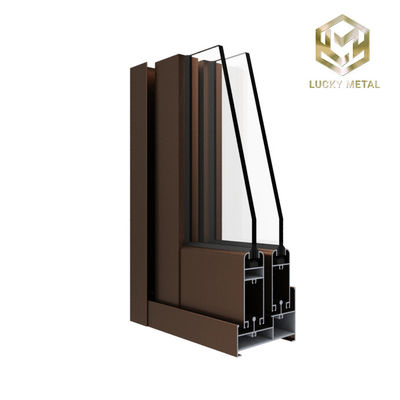 Corrosion Resistant Thermal Insulation Aluminium Door Frame Profile With Reinforced Design
