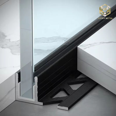 F-profile Tile Trim Shower Profiles Aluminium Shower Wall Profiles For Bathroom Decoration