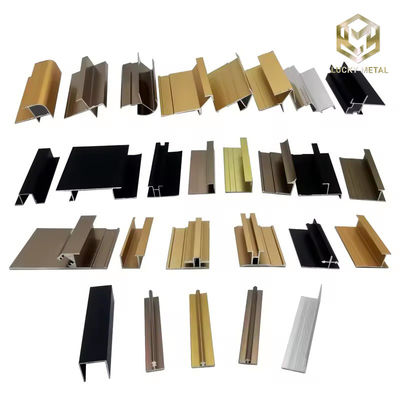 Customized Length Skirting Baseboard Bamboo Wall Strip Floor Perimeter Trim Aluminium Profile Trim