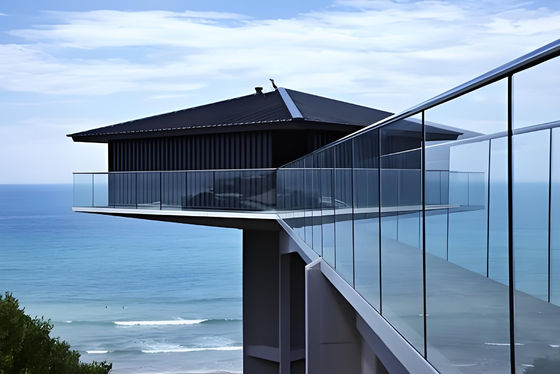 1.2m Height Tempered Glass Aluminum Pool Fence For Outdoor Safety