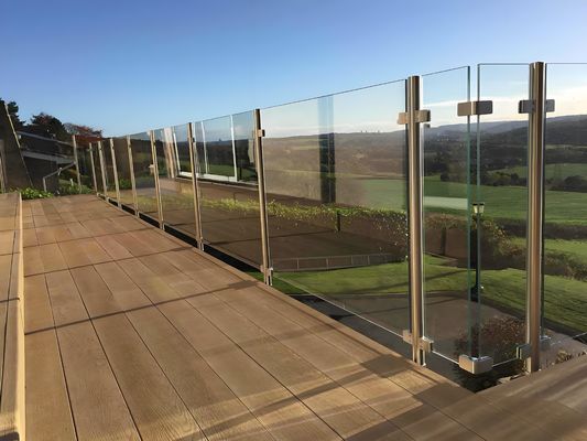 Customizable Aluminum Frameless Glass Fence For Modern Architecture