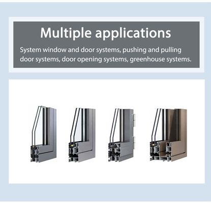 ​Aluminium Door Frame Profile Heavy-Duty Corrosion-Resistant With Thermal Break Design
