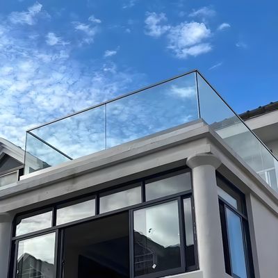 8mm Tempered Glass Aluminum Fence Panels IP65 For Poolside