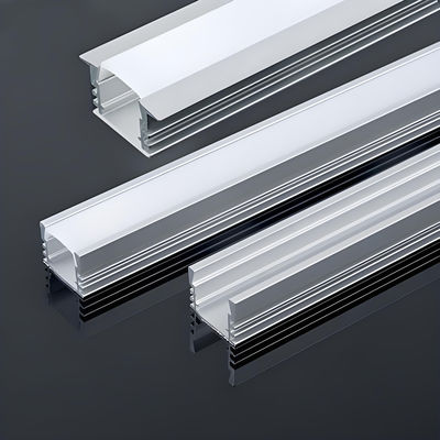 ​Silver Anodized Snap-On Aluminium LED Strip Profile 10mm For Cabinet Lighting