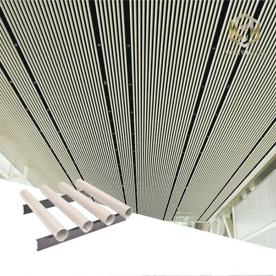 Factory Outlet Aluminum Wood Baffle Ceilings System Metal Decorative Suspended Ceiling