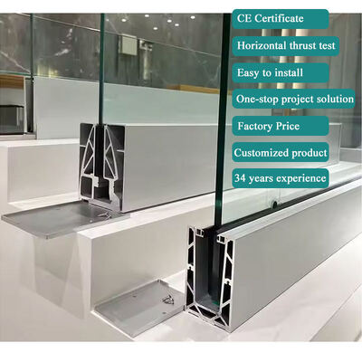 Hot Sale Aluminium U Base Channel Frameless Glass Fence for Staircase