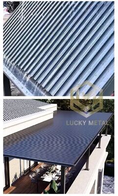 Custom Thickness Thermal Insulation Great Wall Aluminum Roofing Panel Tile, Waterproof & Corrosion Resistant Exterior Roof Cladding for Industrial & Commercial