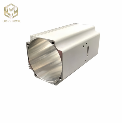 6063 6061 Aluminum Extrusion Motor Housing Enclosure with Customized Length and Powder Coated Finish