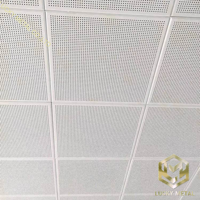 Factory Direct Sales Modern Design Aluminum Gusset Plate 300X300 Punched Ceiling for Office Hospital Shopping Mall Workplace