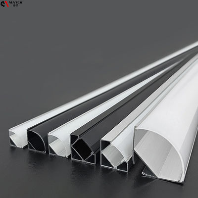 Corner Mounted 2835 Aluminium Led Strip Profile Corner Extrusion