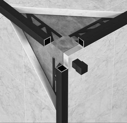 Corner Aluminium Edge Trim Profiles L Section 45mm Dustproof