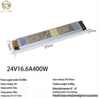 Embedded Corner Profile Light Aluminum Strip Light Channels for Drywall Lighting